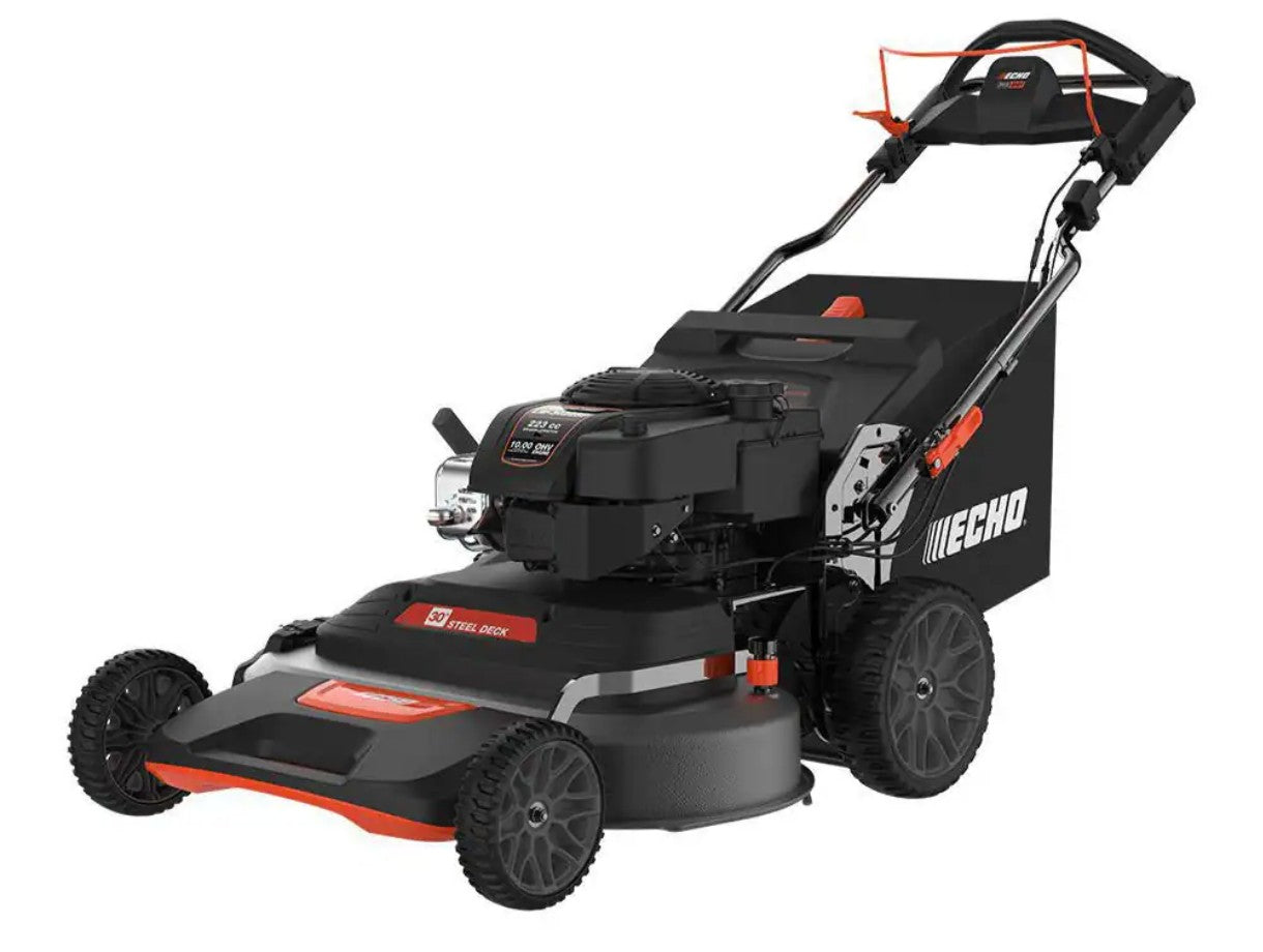 30 in. 223 CC Briggs and Stratton Gas 3-in-1 Dual Twin Blade RWD Self-Propelled Wide Area Lawn Mower with ReadyStart | #0001
